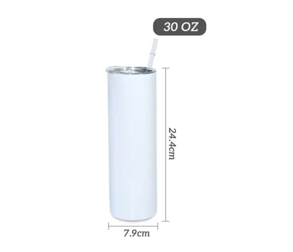 Hummingbird Botanical Floral Skinny Tumbler | Insulated Stainless Steel Cup