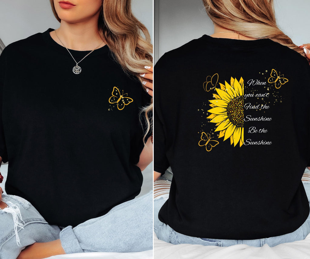 Be The Shine T-Shirt, Inspirational Quote Tee, Positive Vibes Shirt, Motivational Gift for Women, Christian Sunshine Graphic Tee