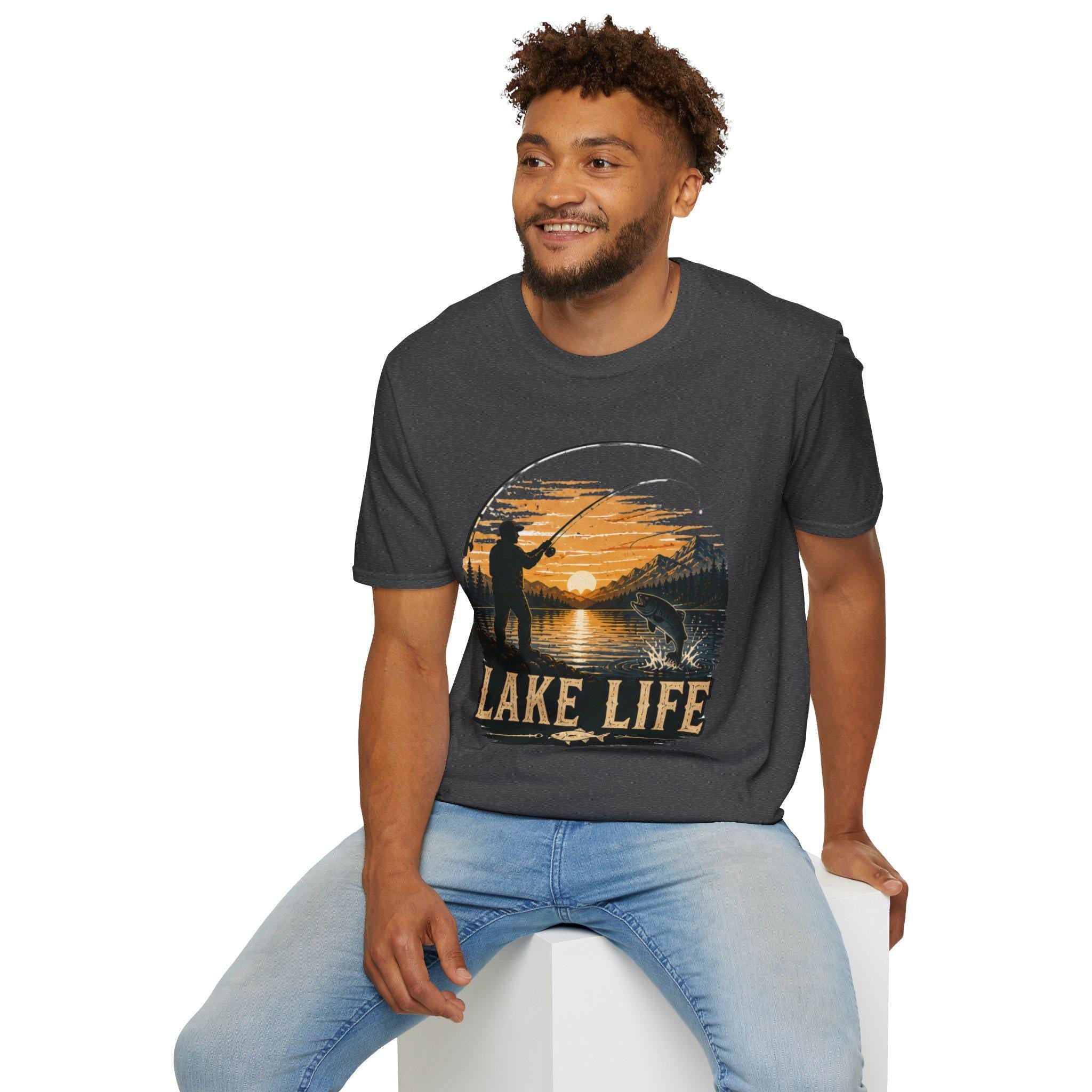 Lake Life Comfort Colors Fishing Shirt Outdoor Adventure Gift Him Her Lake House Tee