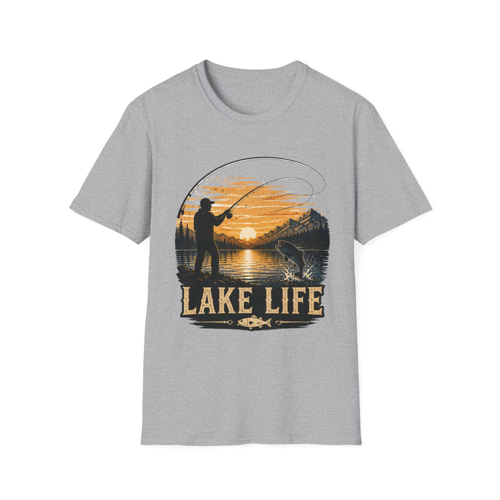 Lake Life Comfort Colors Fishing Shirt Outdoor Adventure Gift Him Her Lake House Tee