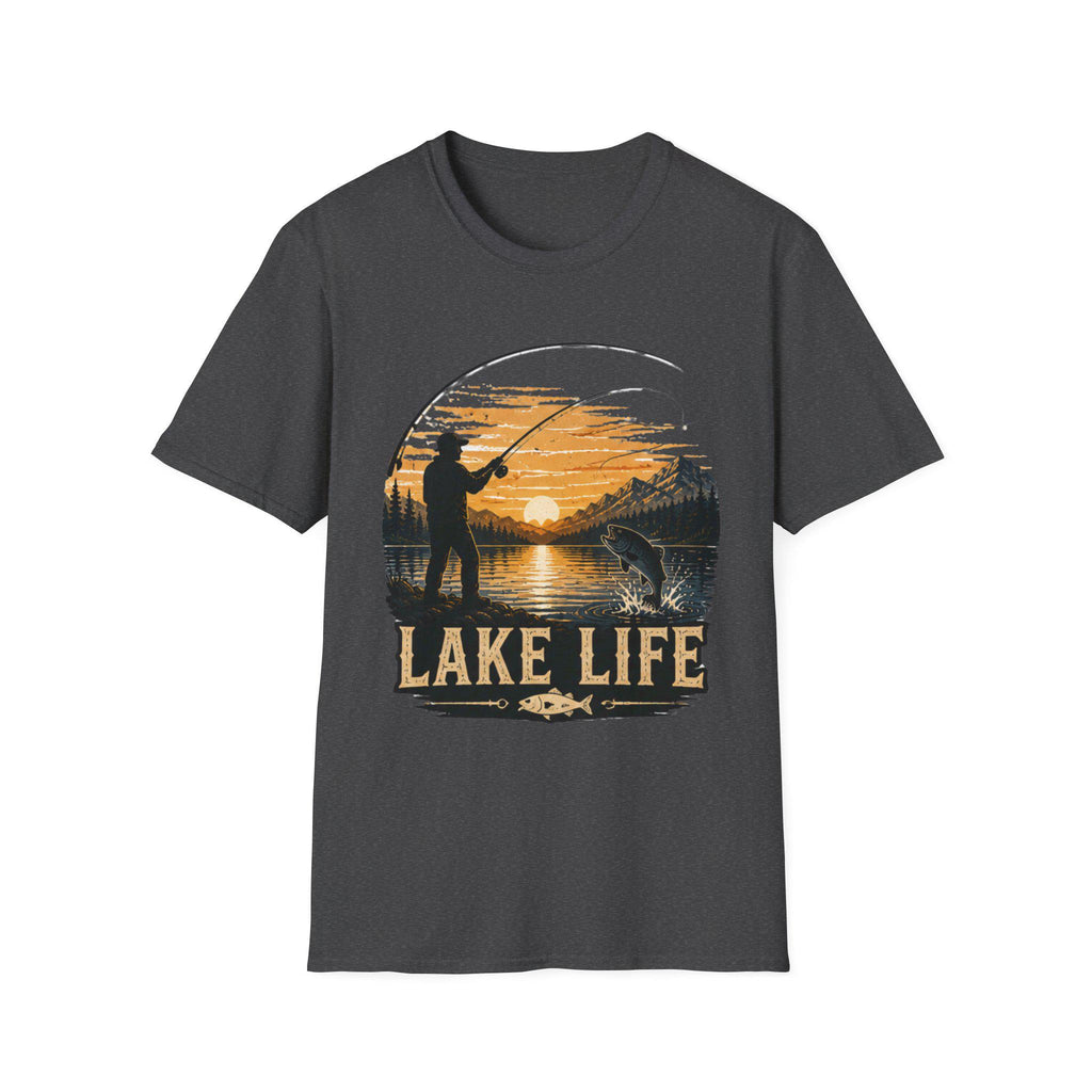 Lake Life Comfort Colors Fishing Shirt Outdoor Adventure Gift Him Her Lake House Tee