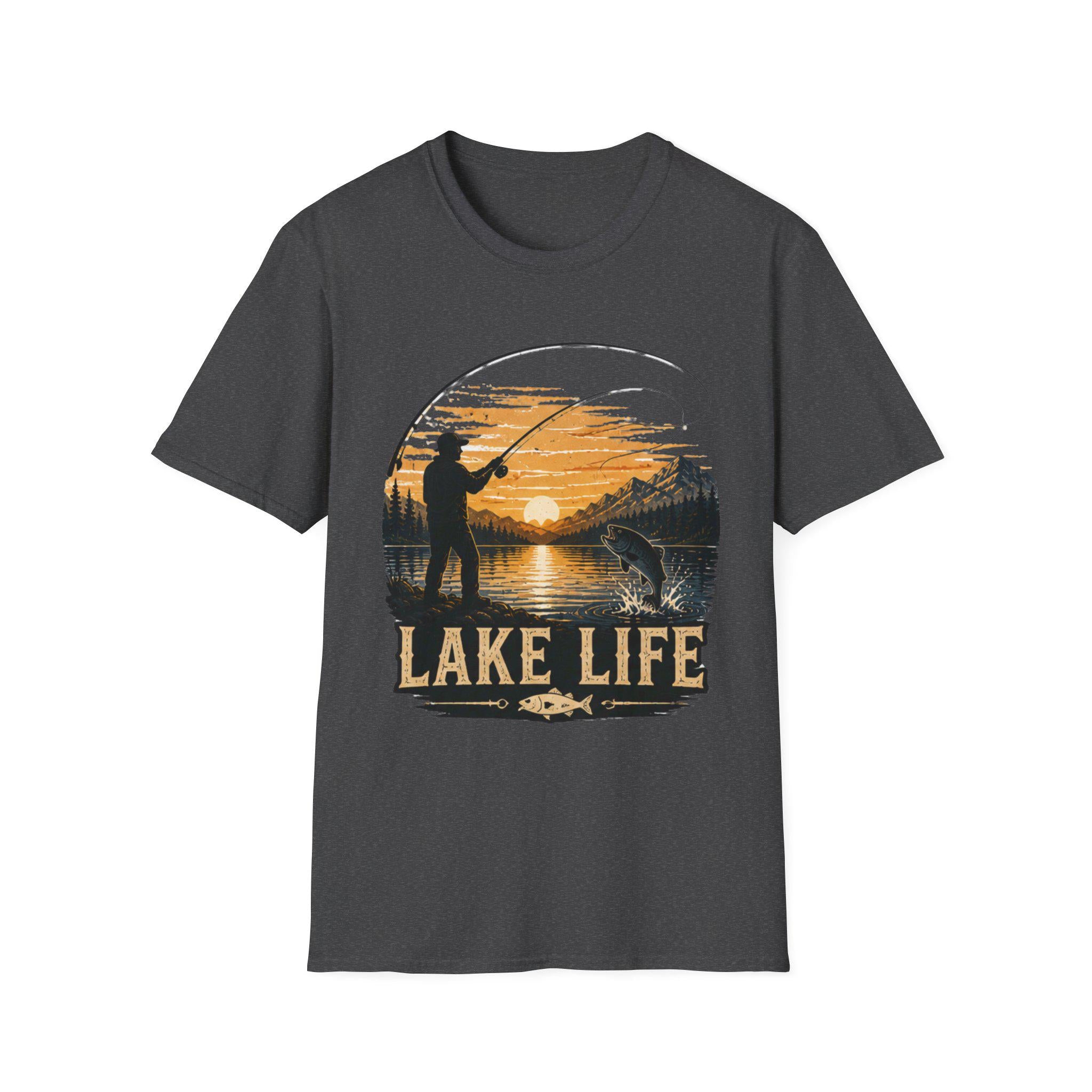 Lake Life Comfort Colors Fishing Shirt Outdoor Adventure Gift Him Her Lake House Tee