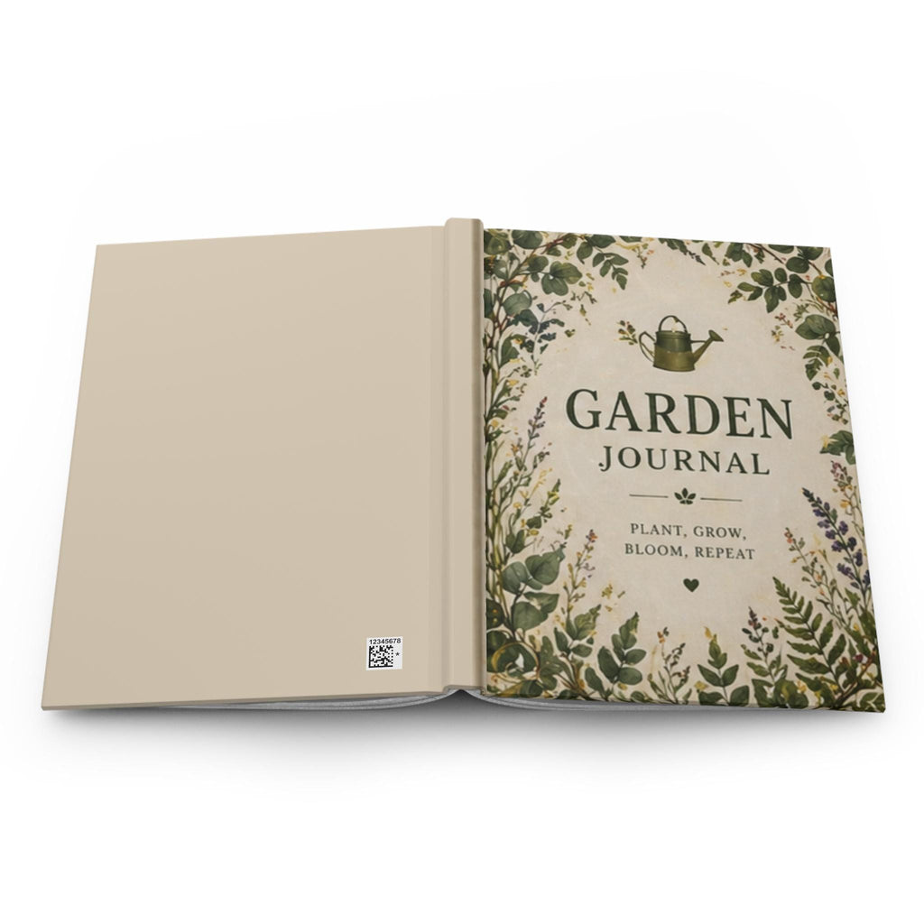 Garden Journal Hardcover Journal for Plants | Botanical Watering Can, Plant Grow Bloom Theme,Plant Lover Gift Journal
