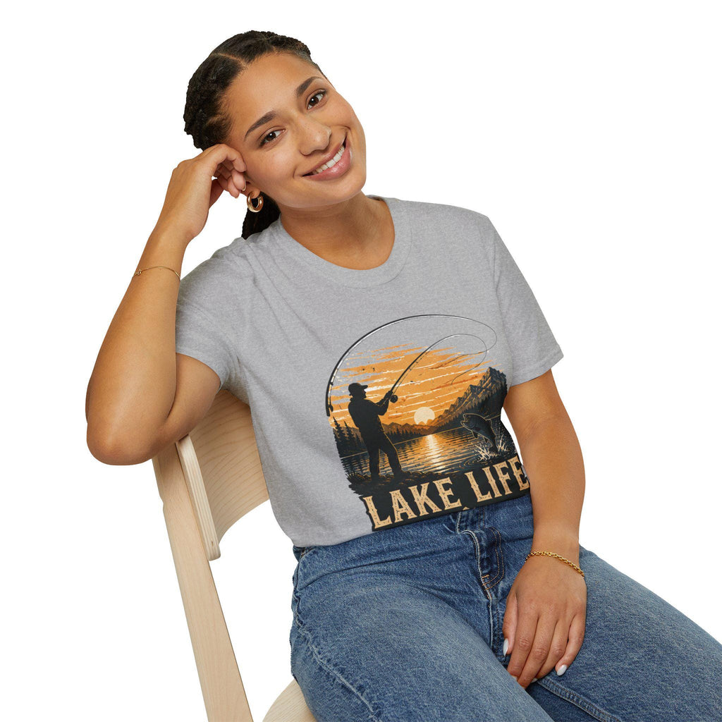 Lake Life Comfort Colors Fishing Shirt Outdoor Adventure Gift Him Her Lake House Tee