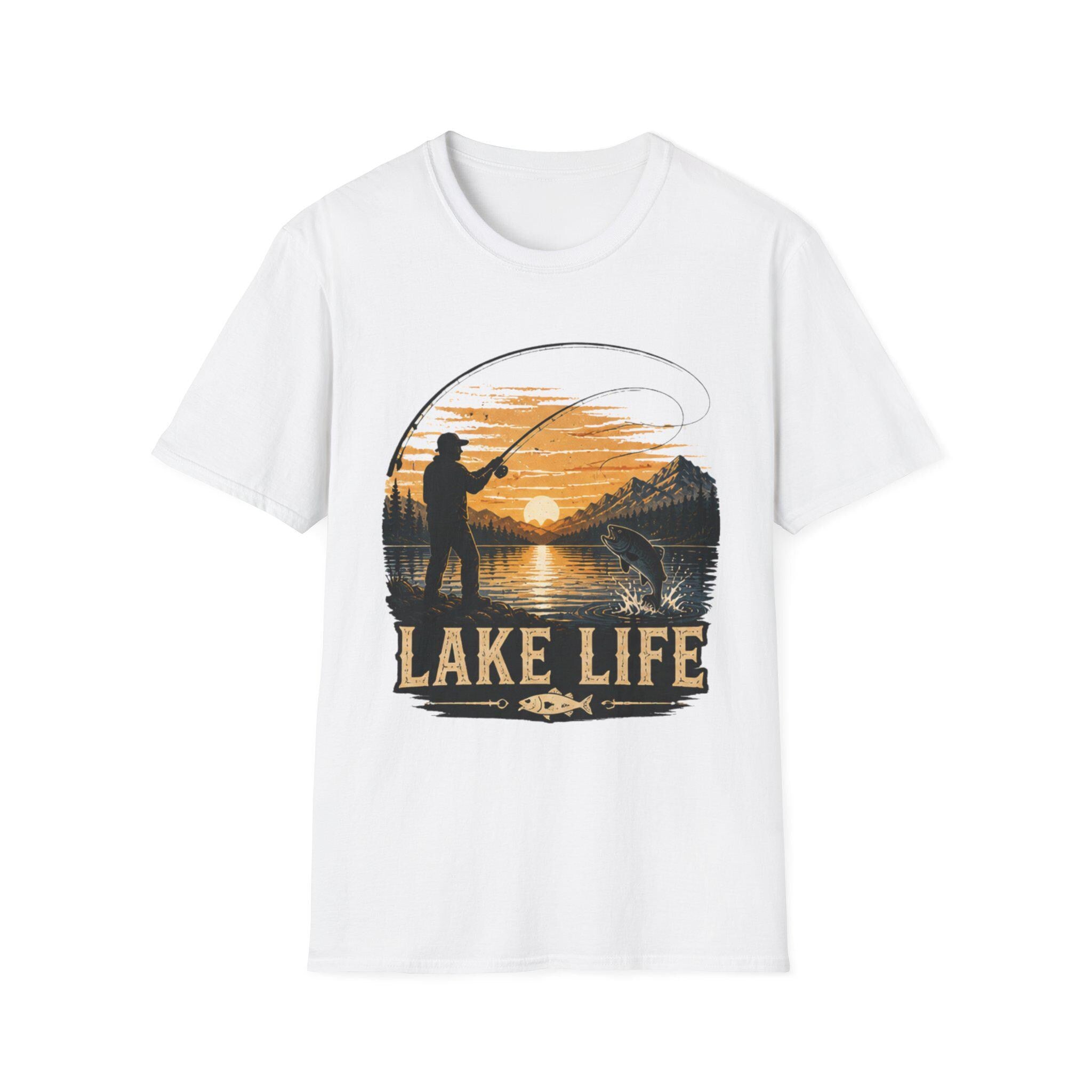 Lake Life Comfort Colors Fishing Shirt Outdoor Adventure Gift Him Her Lake House Tee