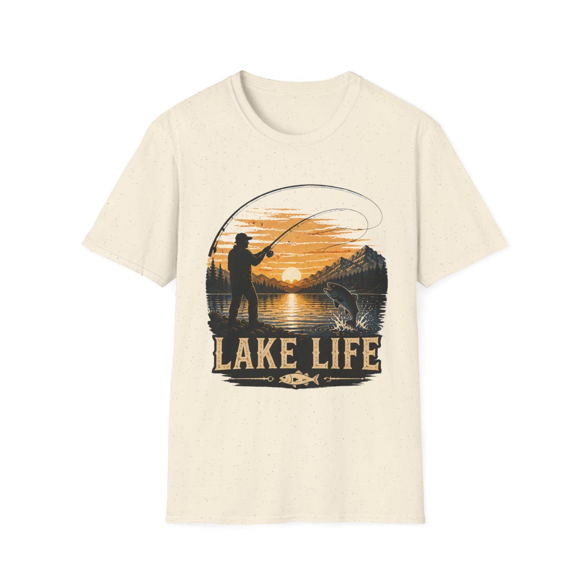 Lake Life Comfort Colors Fishing Shirt Outdoor Adventure Gift Him Her Lake House Tee