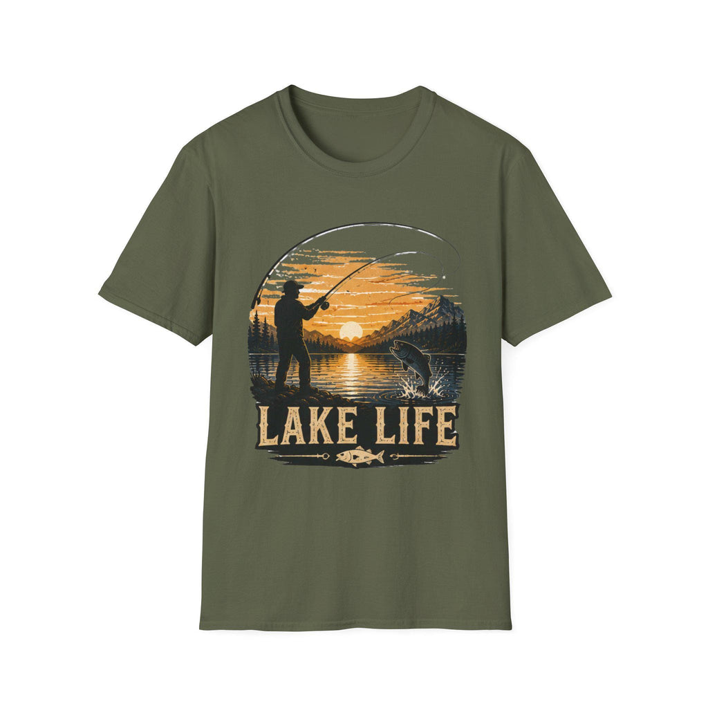 Lake Life Comfort Colors Fishing Shirt Outdoor Adventure Gift Him Her Lake House Tee