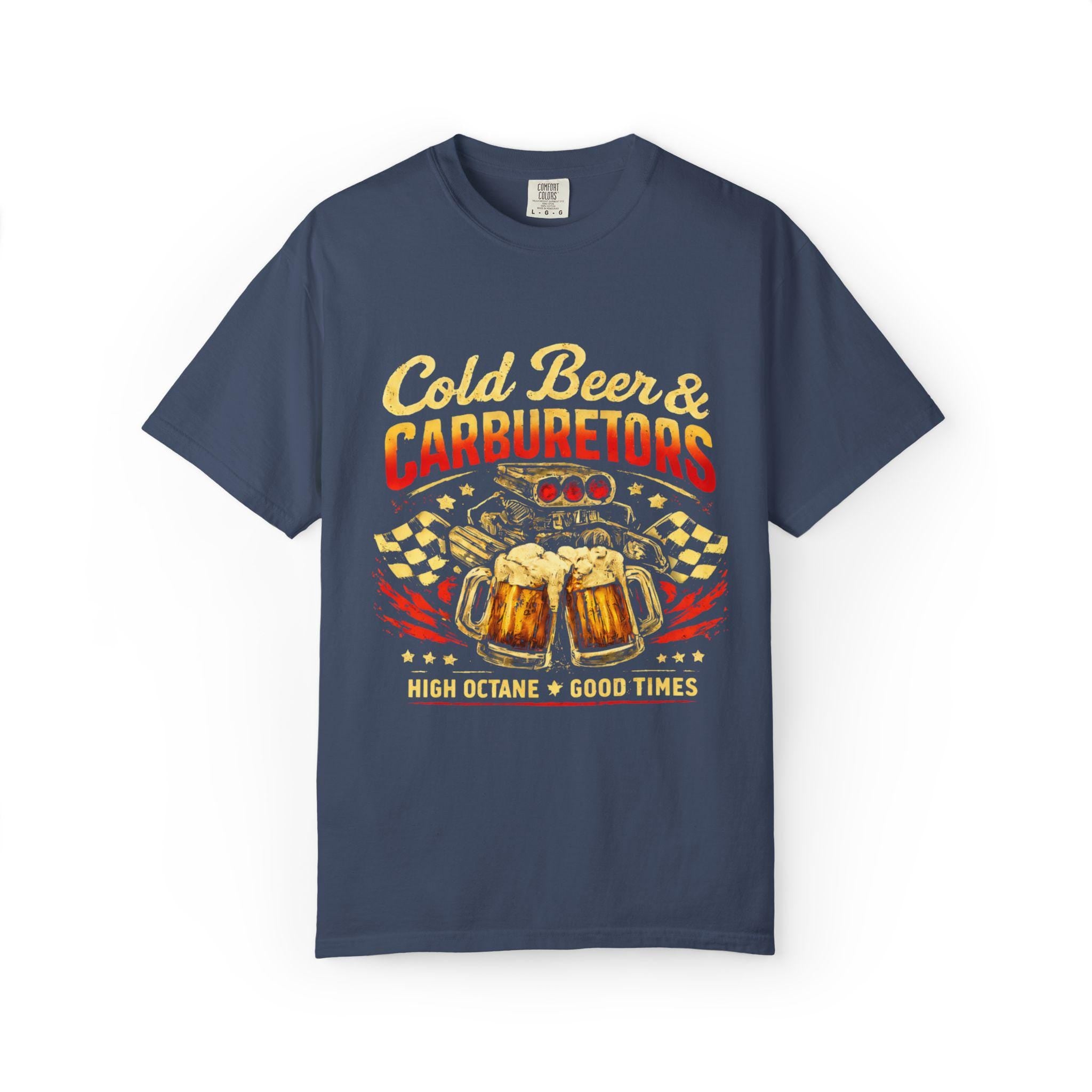 Cold Beer Carburetors T-Shirt, Funny Mechanic Gift, Vintage Garage Tee, Dad Gift Shirt, Retro Automotive T-Shirt for Him