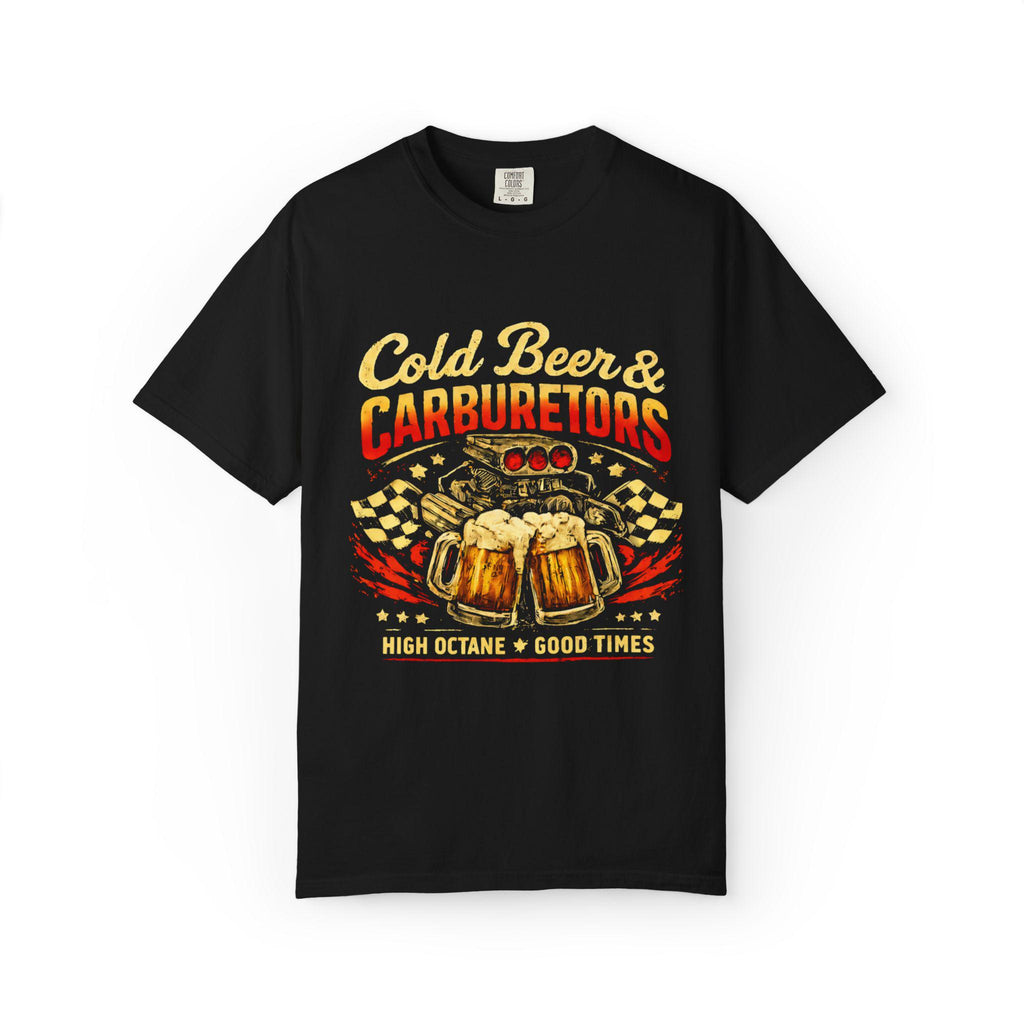 Cold Beer Carburetors T-Shirt, Funny Mechanic Gift, Vintage Garage Tee, Dad Gift Shirt, Retro Automotive T-Shirt for Him