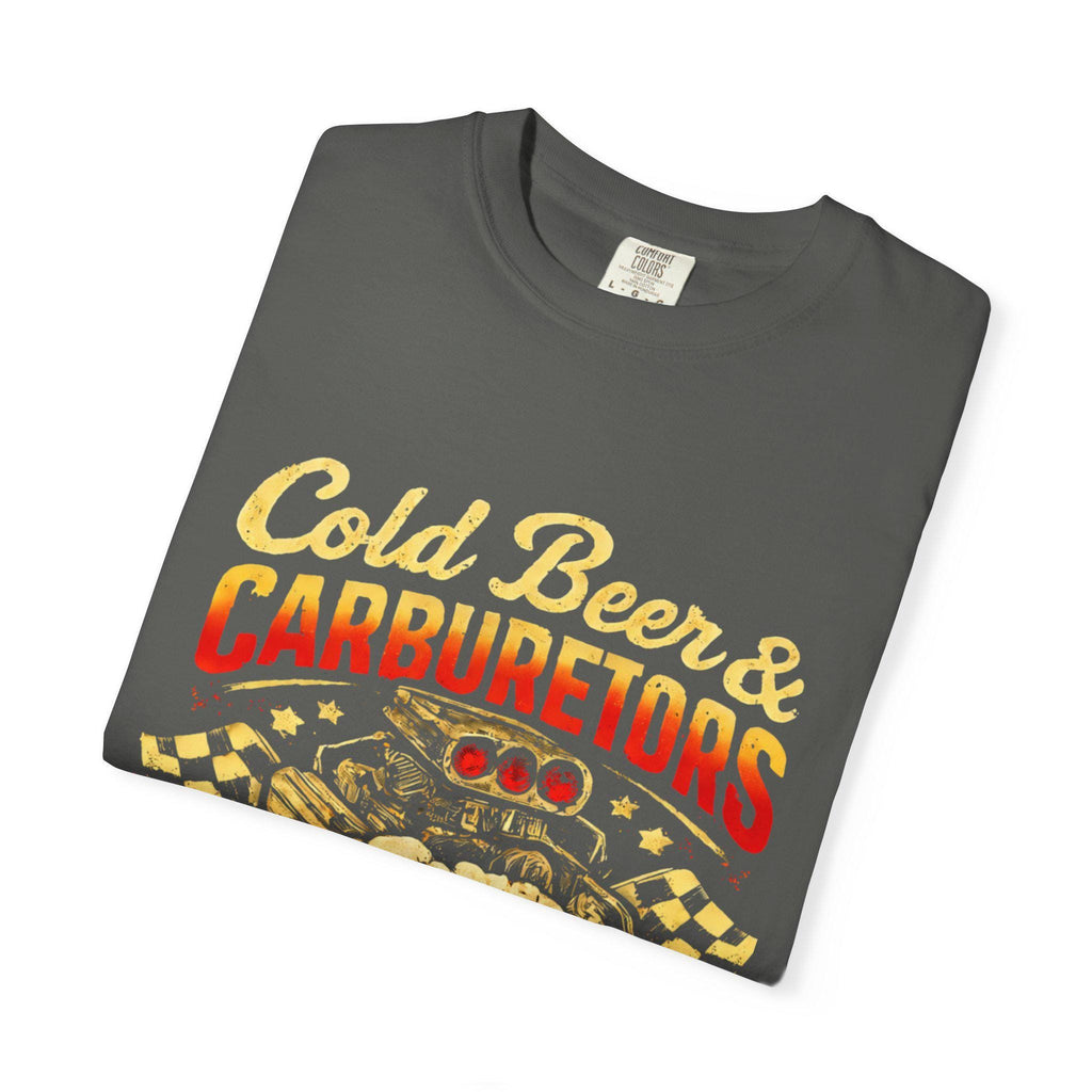 Cold Beer Carburetors T-Shirt, Funny Mechanic Gift, Vintage Garage Tee, Dad Gift Shirt, Retro Automotive T-Shirt for Him