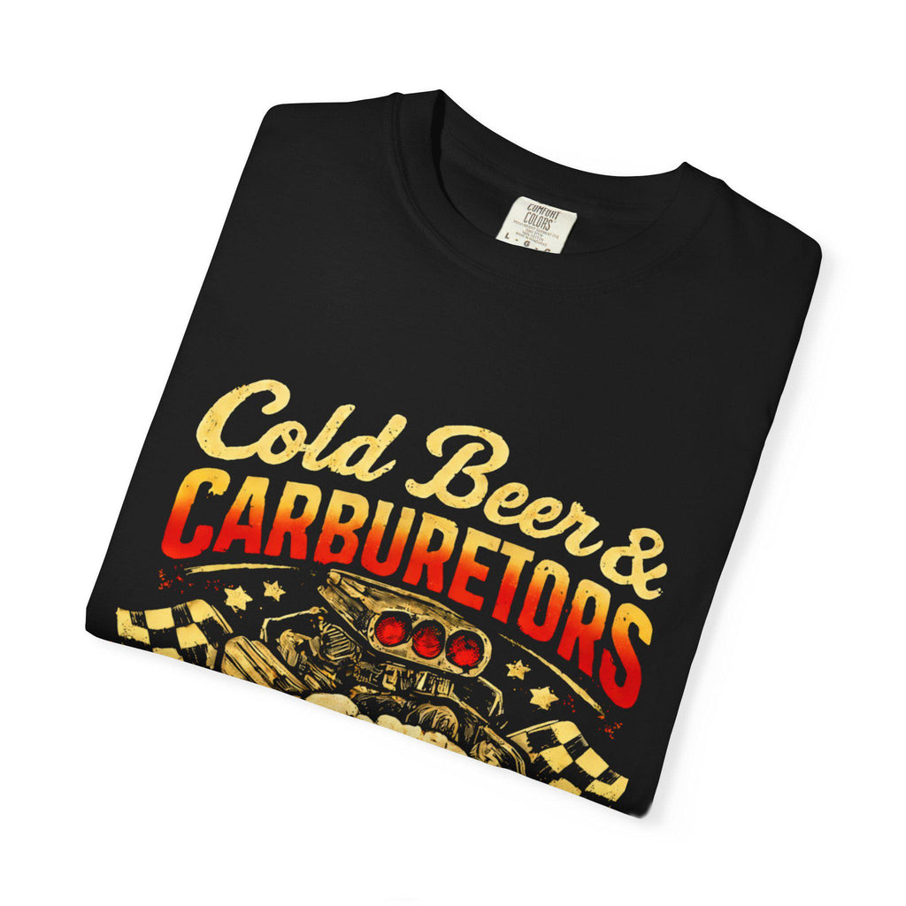 Cold Beer Carburetors T-Shirt, Funny Mechanic Gift, Vintage Garage Tee, Dad Gift Shirt, Retro Automotive T-Shirt for Him