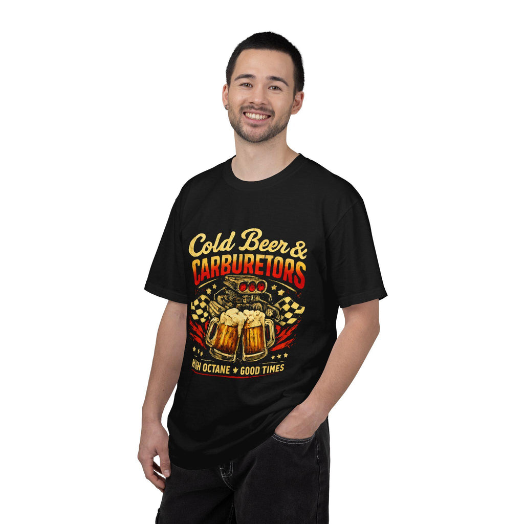 Cold Beer Carburetors T-Shirt, Funny Mechanic Gift, Vintage Garage Tee, Dad Gift Shirt, Retro Automotive T-Shirt for Him