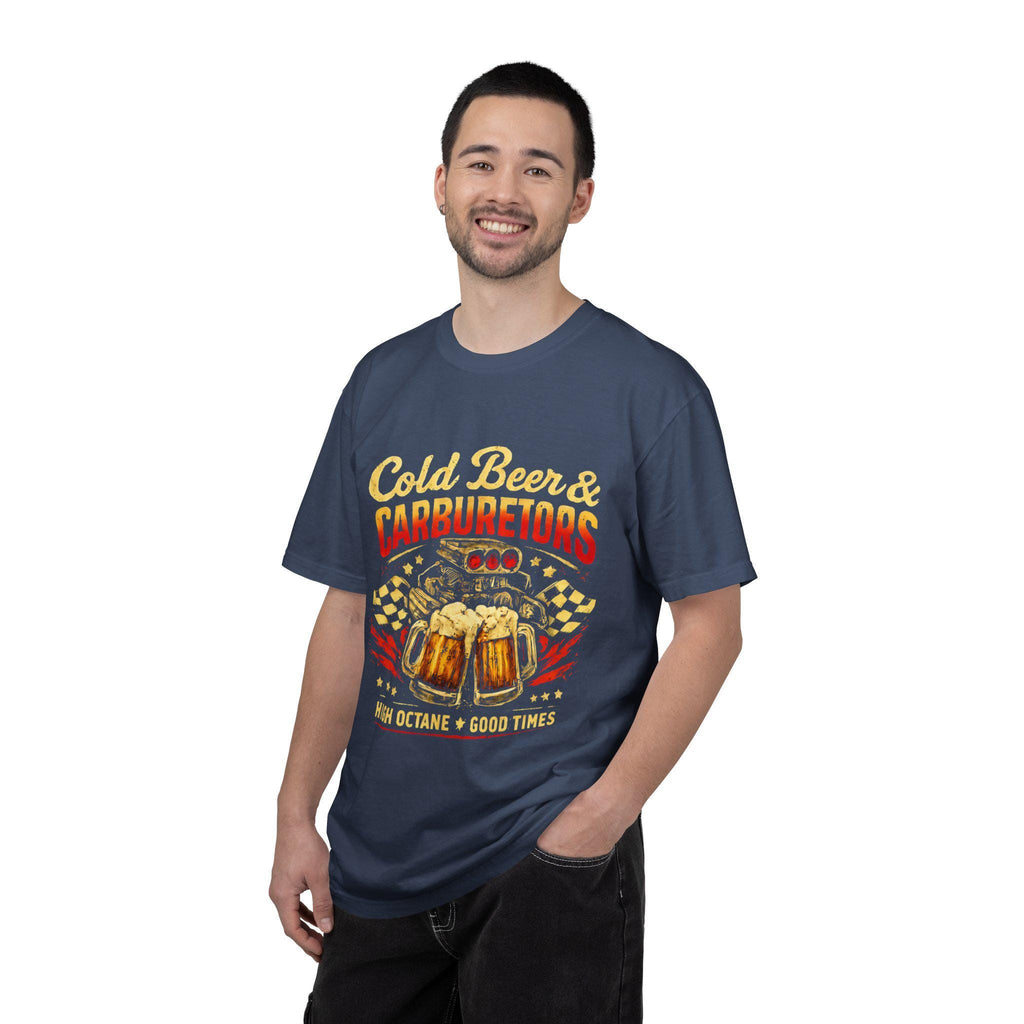 Cold Beer Carburetors T-Shirt, Funny Mechanic Gift, Vintage Garage Tee, Dad Gift Shirt, Retro Automotive T-Shirt for Him