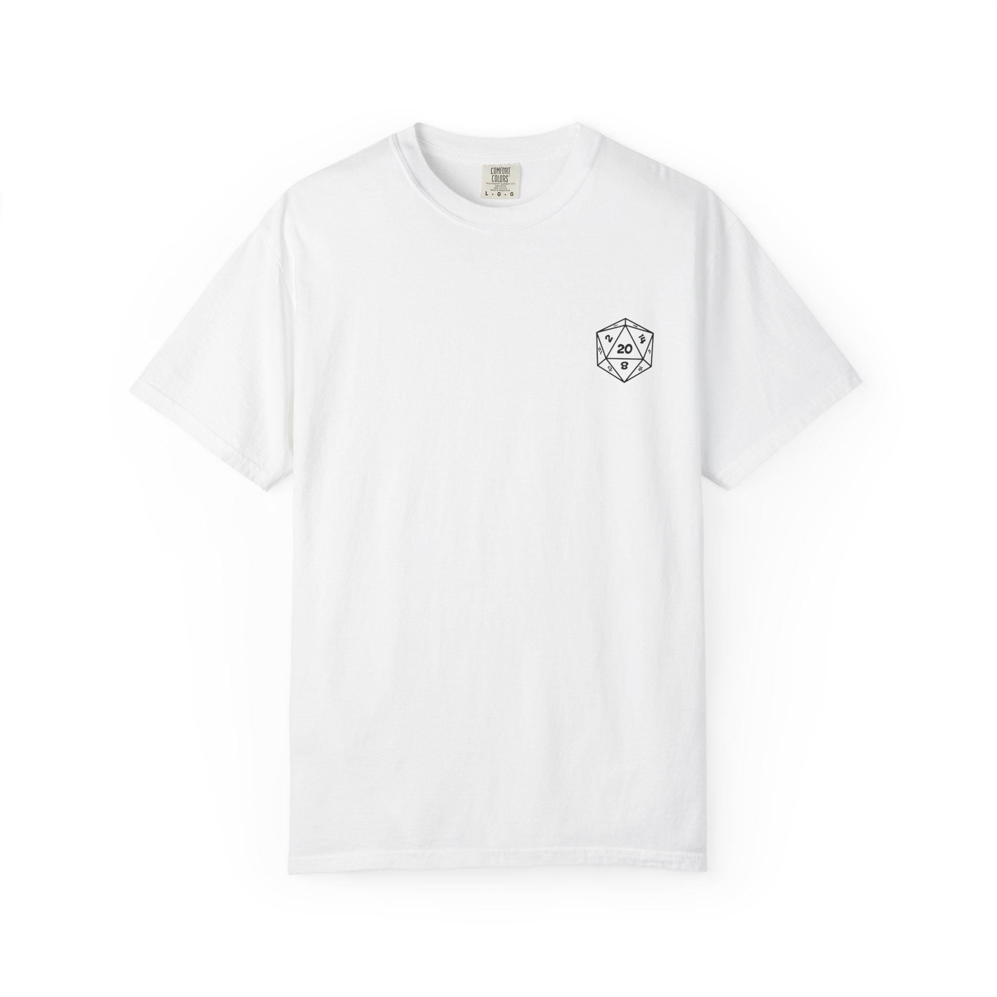 D20 Caffeine Crit Shirt, Funny DnD T-Shirt, Dungeons and Dragons Coffee Tee, Tabletop RPG Gift, DnD Nerd Gamer Shirt for Him