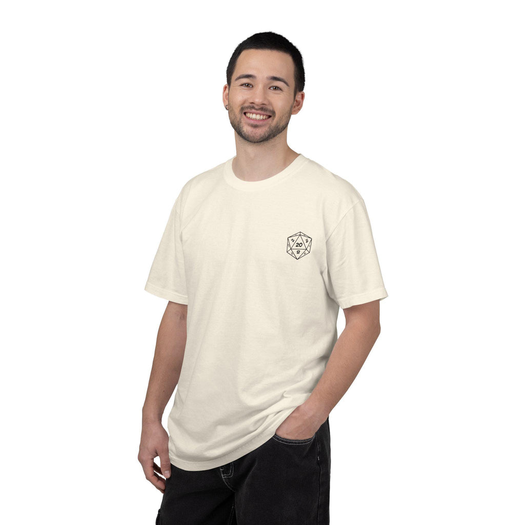 D20 Caffeine Crit Shirt, Funny DnD T-Shirt, Dungeons and Dragons Coffee Tee, Tabletop RPG Gift, DnD Nerd Gamer Shirt for Him