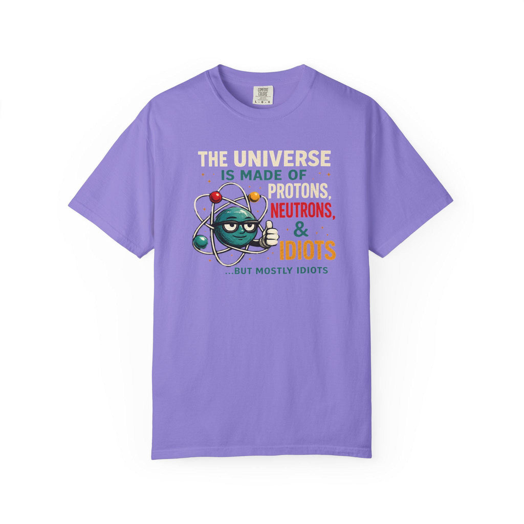 Science Humor T-Shirt Protons Neutrons Idiots, Funny Chemistry Teacher Gift, Nerdy Physics Pun Tee, Science Nerd Shirt