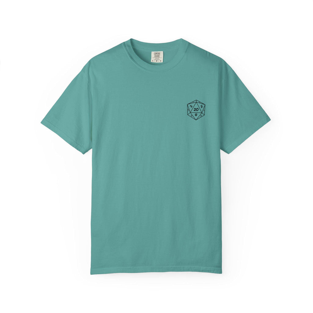 D20 Caffeine Crit Shirt, Funny DnD T-Shirt, Dungeons and Dragons Coffee Tee, Tabletop RPG Gift, DnD Nerd Gamer Shirt for Him