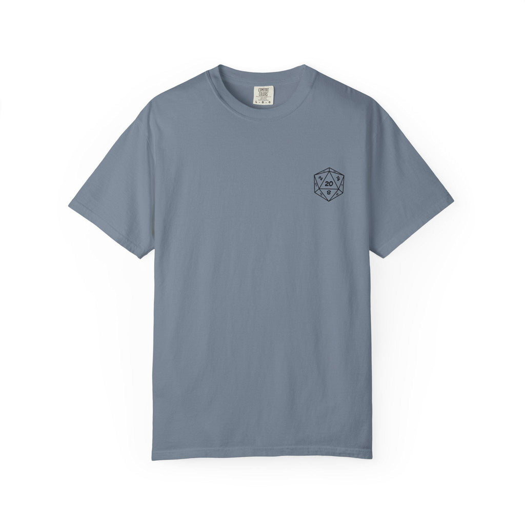 D20 Caffeine Crit Shirt, Funny DnD T-Shirt, Dungeons and Dragons Coffee Tee, Tabletop RPG Gift, DnD Nerd Gamer Shirt for Him