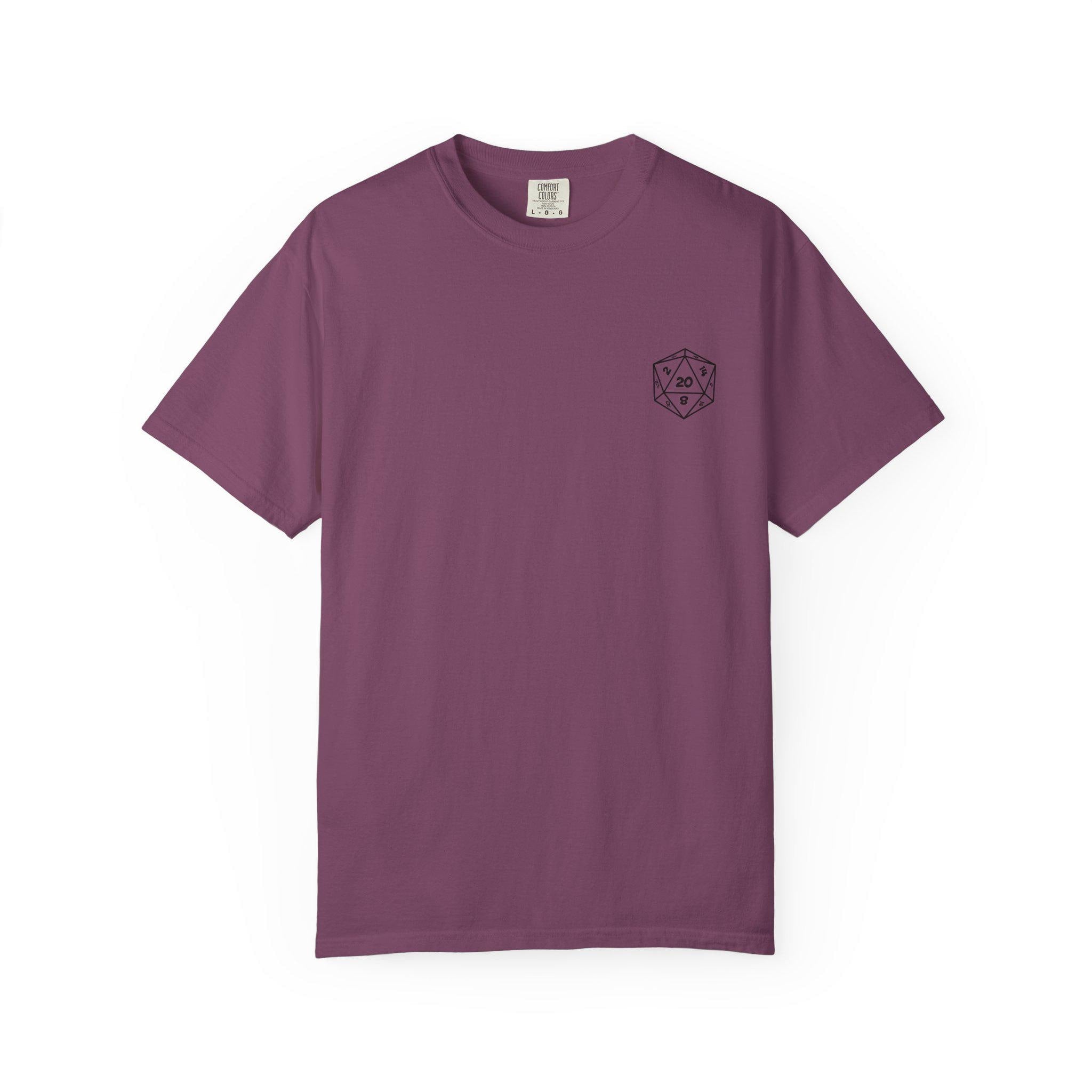 D20 Caffeine Crit Shirt, Funny DnD T-Shirt, Dungeons and Dragons Coffee Tee, Tabletop RPG Gift, DnD Nerd Gamer Shirt for Him