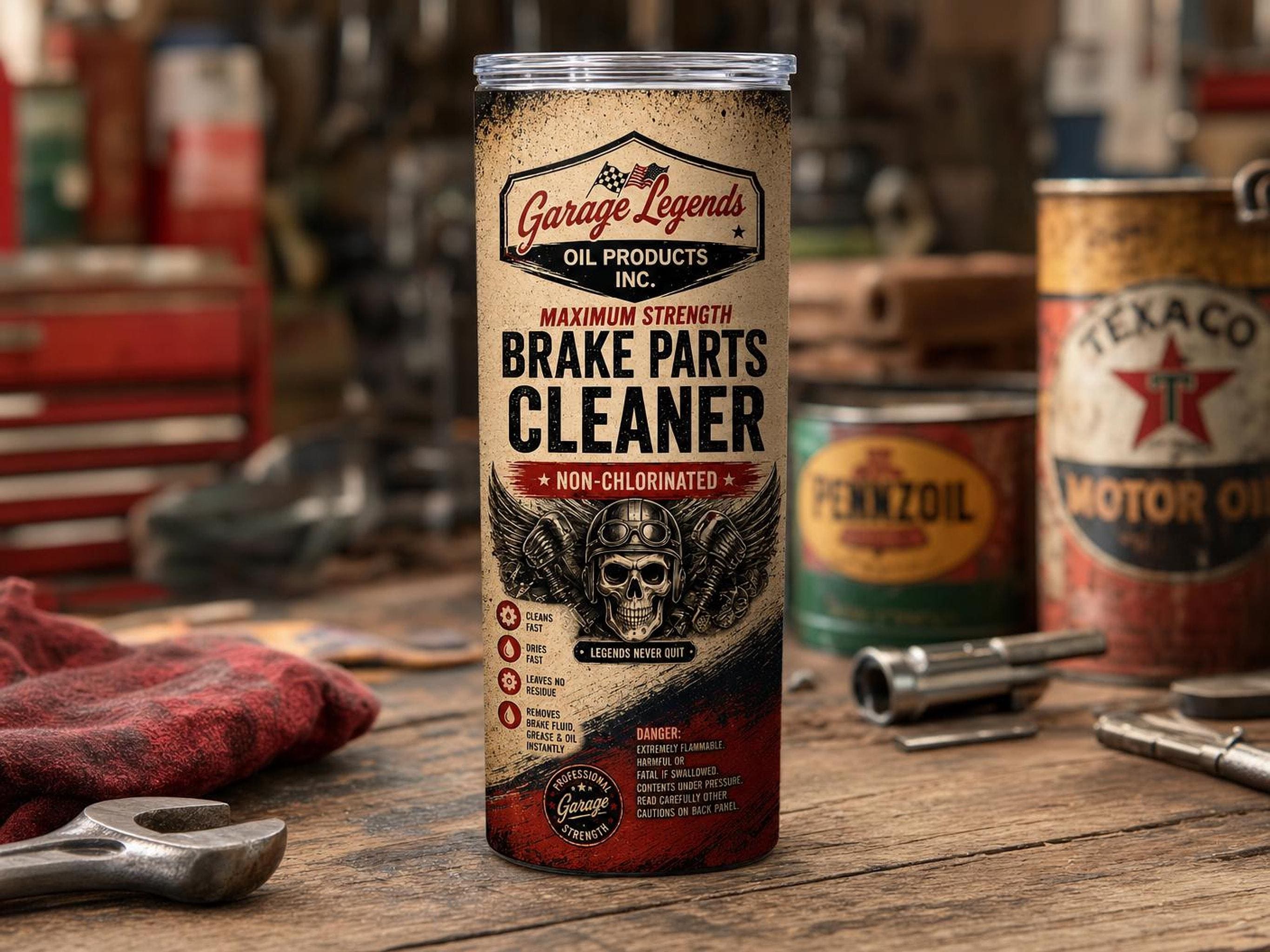 Garage Tumbler Wrap, Vintage Auto Shop Design for Mechanics | Digital Download