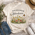 Wildflower T-Shirt Botanical Tee, Butterfly Floral Shirt, Cottagecore Nature Lover Gift, Boho Spring Garden Graphic Tee