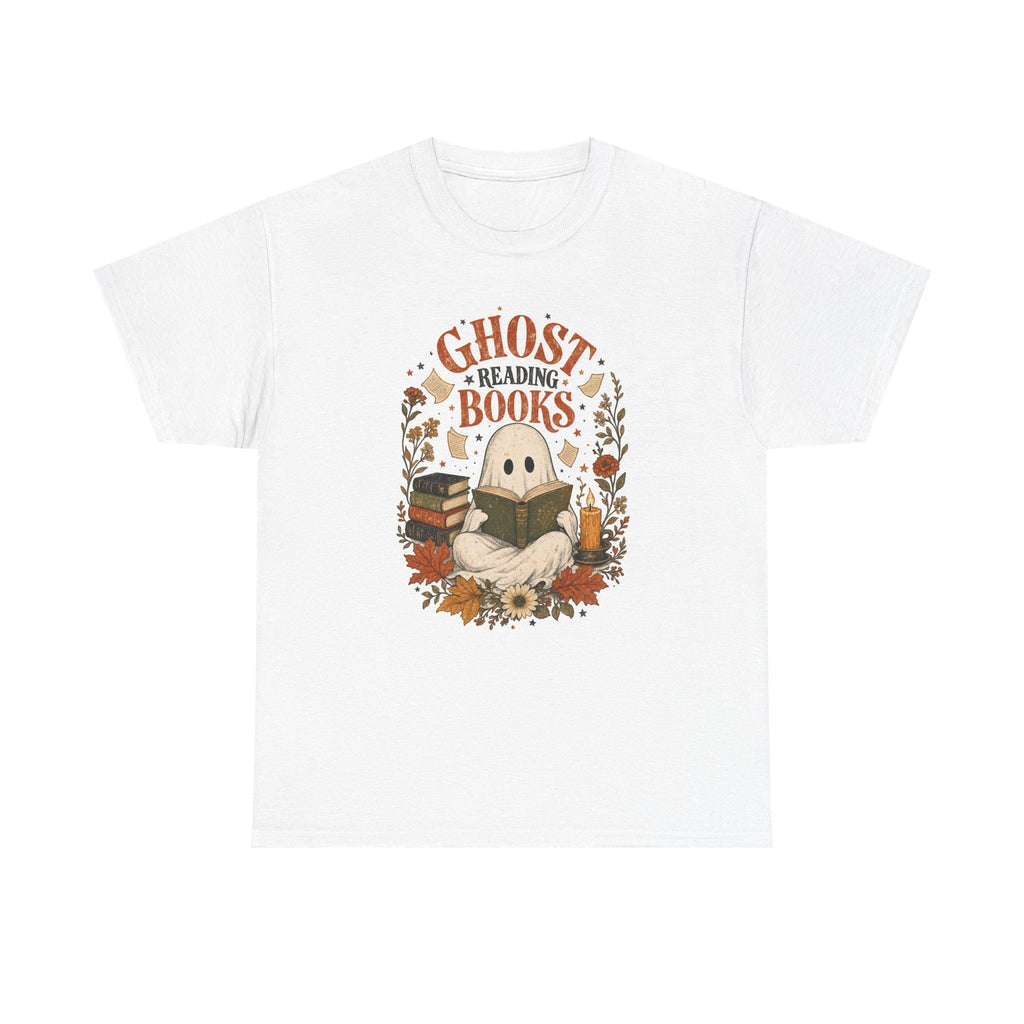 Ghost Reading Books Shirt | Halloween Book Lover | Ghost Reading Tee | Wildflower Fall Gift
