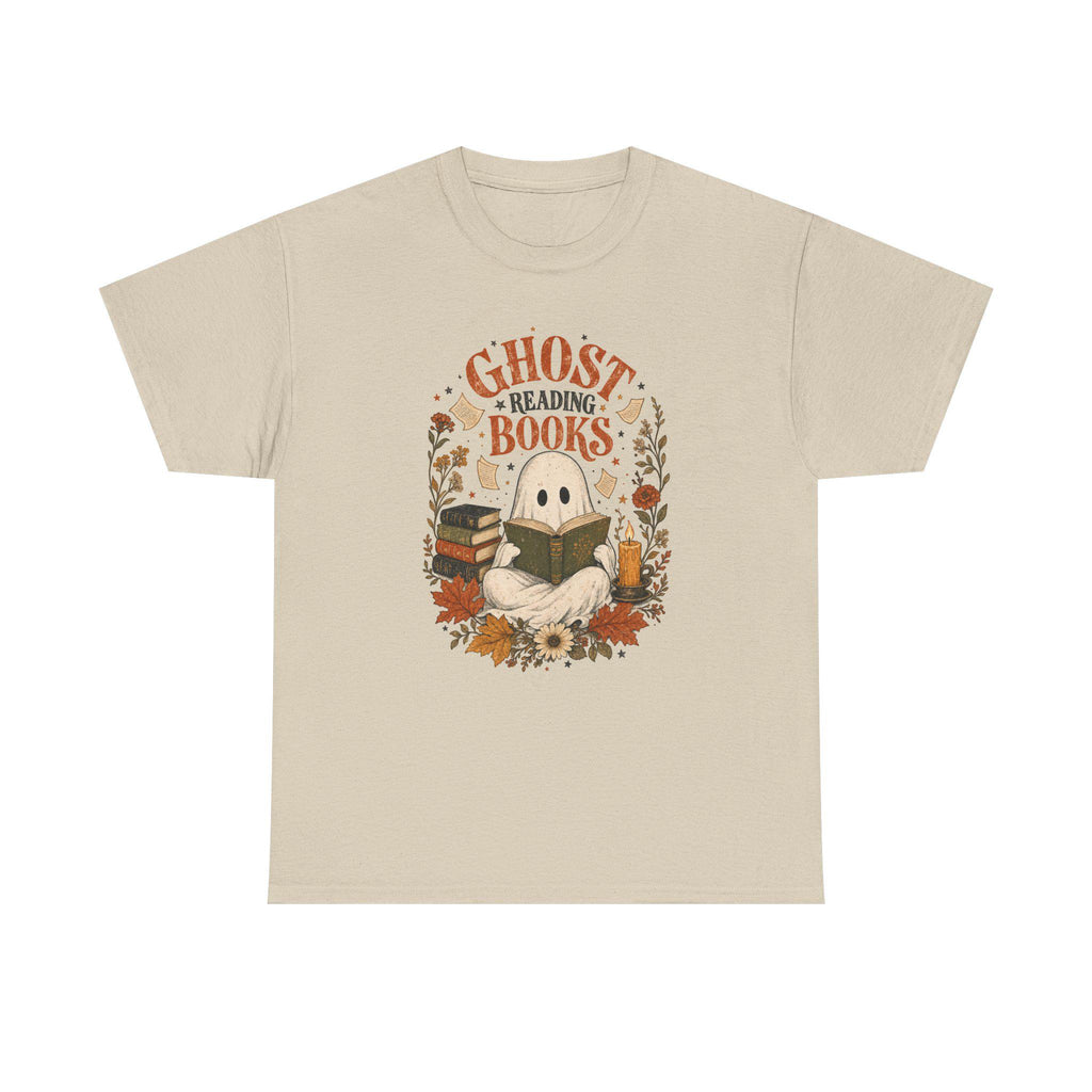 Ghost Reading Books Shirt | Halloween Book Lover | Ghost Reading Tee | Wildflower Fall Gift