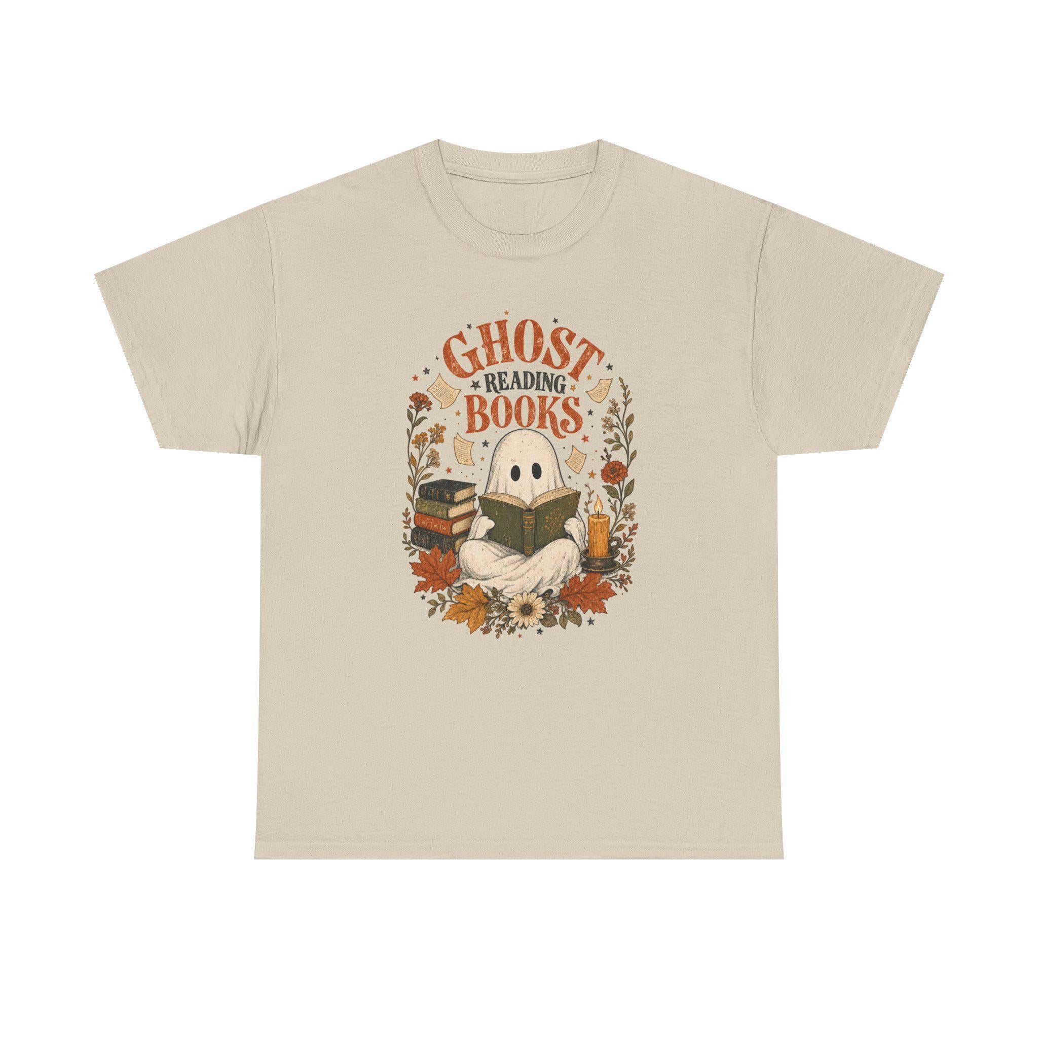 Ghost Reading Books Shirt | Halloween Book Lover | Ghost Reading Tee | Wildflower Fall Gift