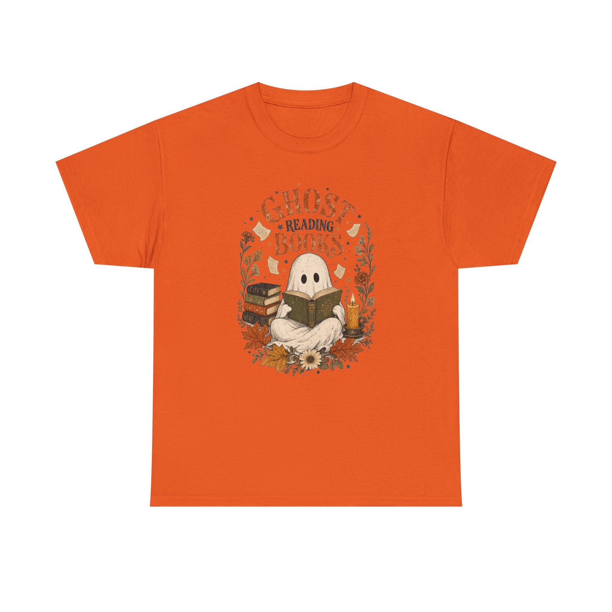 Ghost Reading Books Shirt | Halloween Book Lover | Ghost Reading Tee | Wildflower Fall Gift