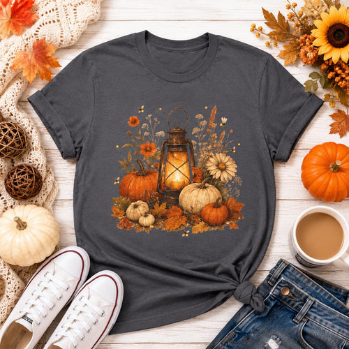 Autumn Glow Shirt | Vintage Fall T-Shirt | Cozy Cottagecore Halloween Gift Tee | Autumn Gift