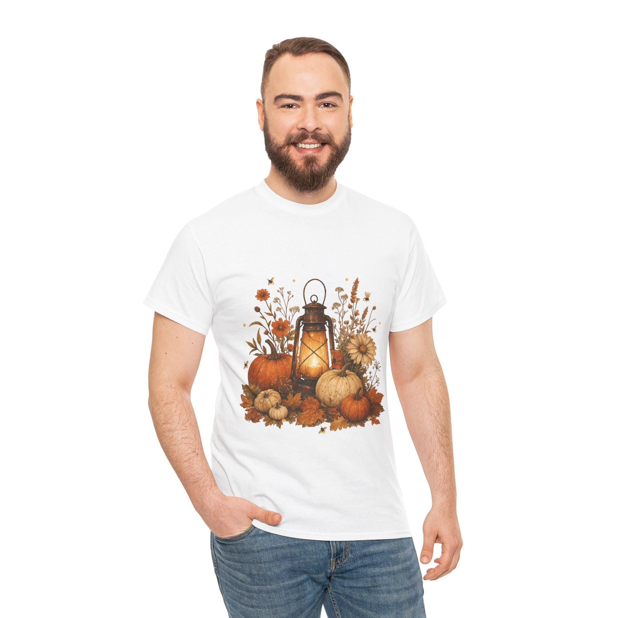 Autumn Glow Shirt | Vintage Fall T-Shirt | Cozy Cottagecore Halloween Gift Tee | Autumn Gift