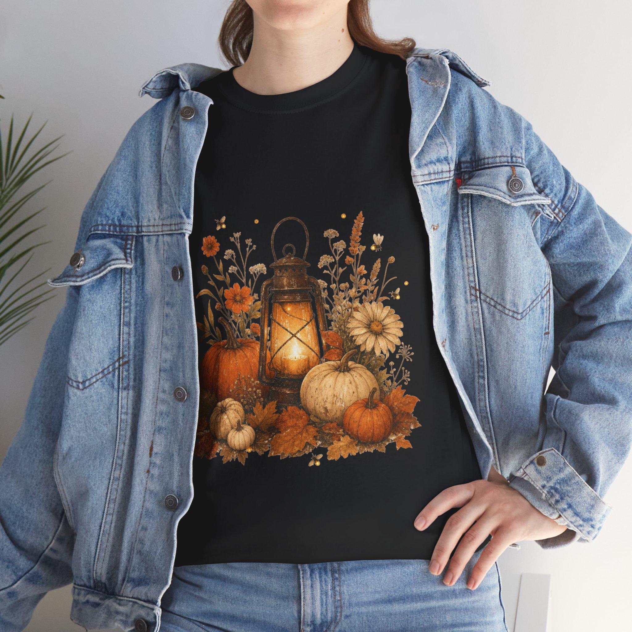 Autumn Glow Shirt | Vintage Fall T-Shirt | Cozy Cottagecore Halloween Gift Tee | Autumn Gift