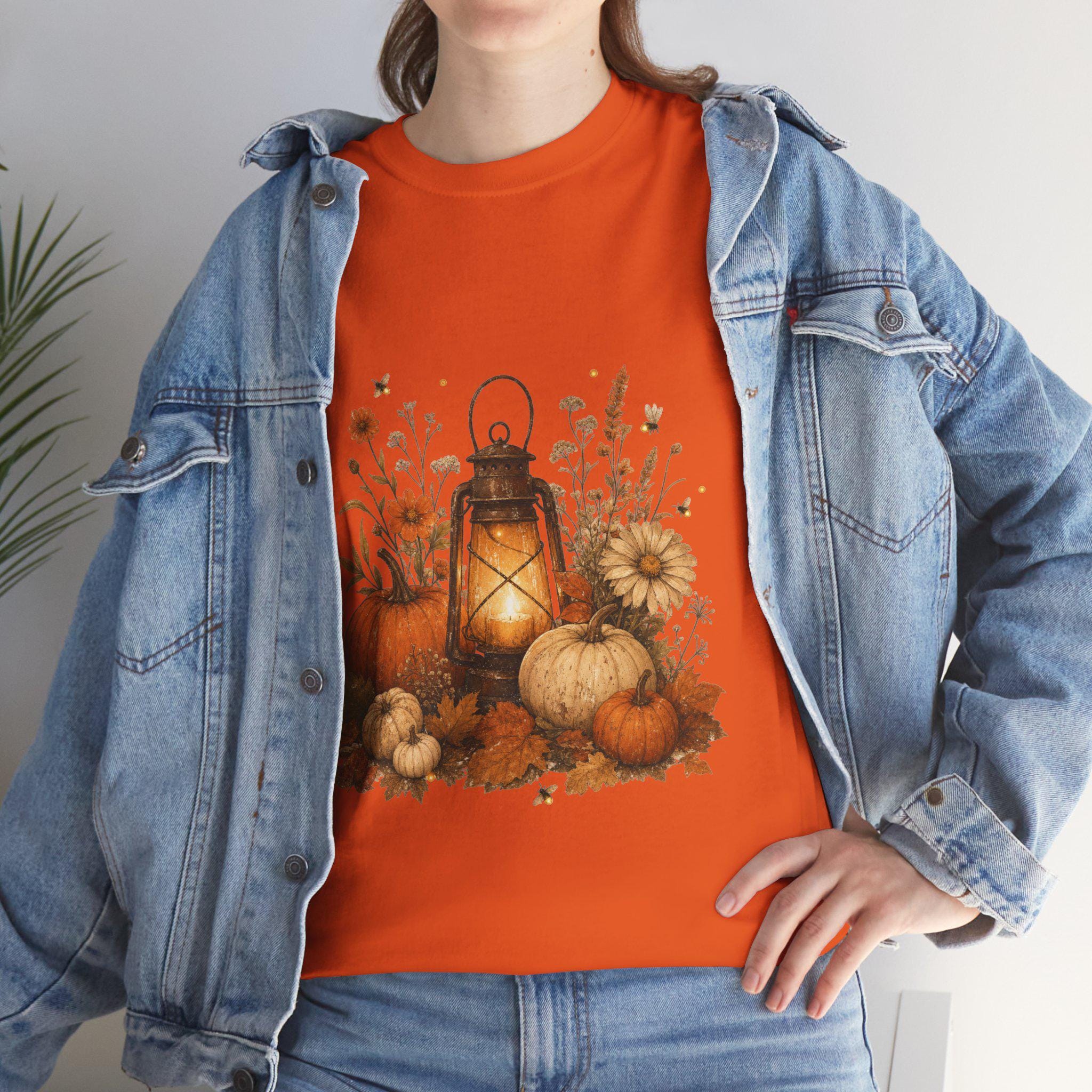 Autumn Glow Shirt | Vintage Fall T-Shirt | Cozy Cottagecore Halloween Gift Tee | Autumn Gift