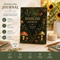 Woodland Journal Hardcover Journal | Notes From Nature, Mushroom Forest Design,Plant lover Gift