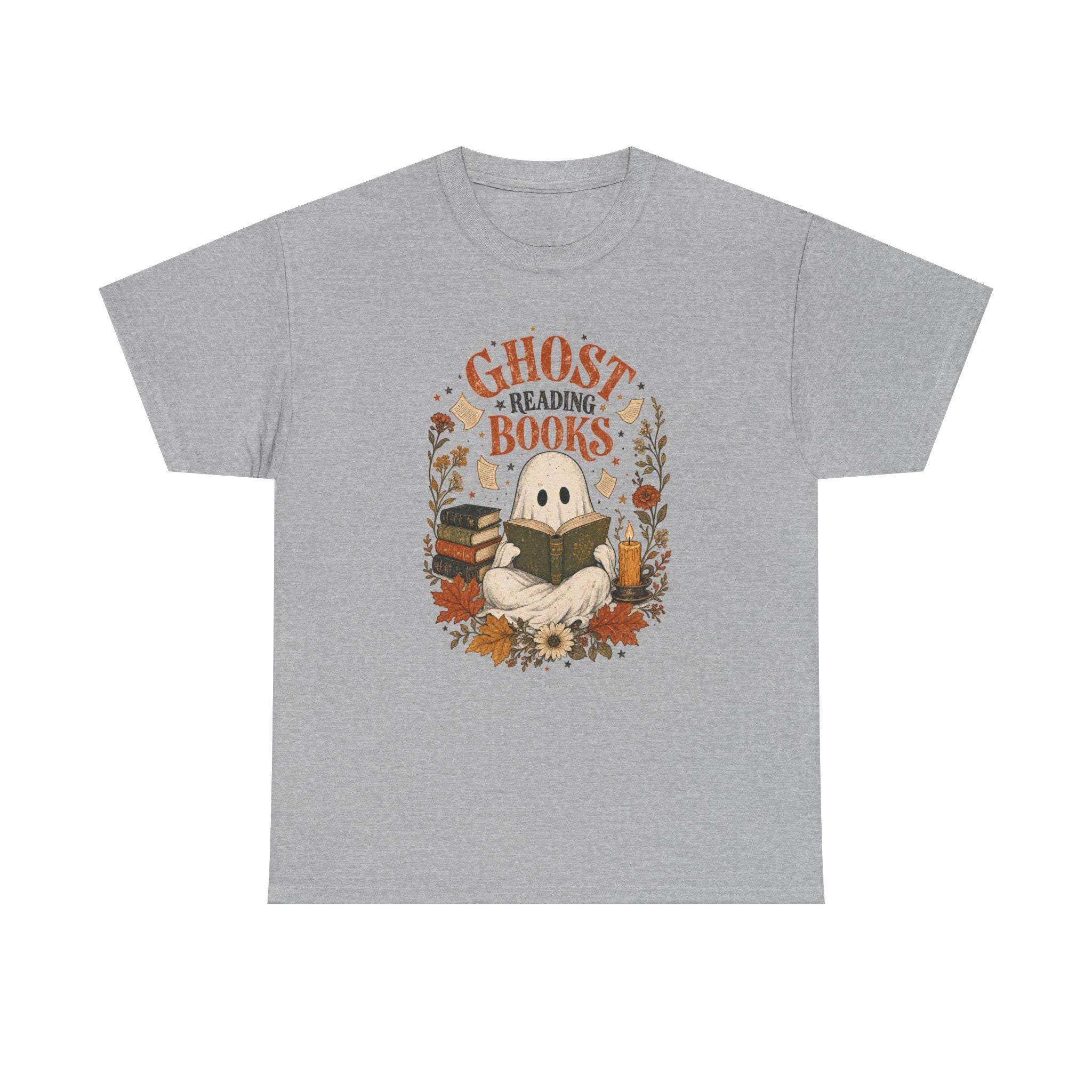 Ghost Reading Books Shirt | Halloween Book Lover | Ghost Reading Tee | Wildflower Fall Gift