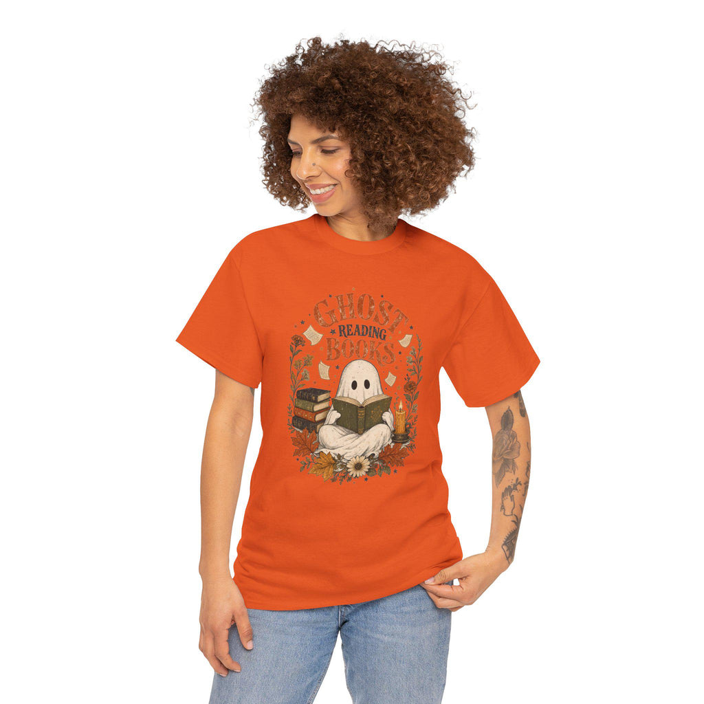 Ghost Reading Books Shirt | Halloween Book Lover | Ghost Reading Tee | Wildflower Fall Gift