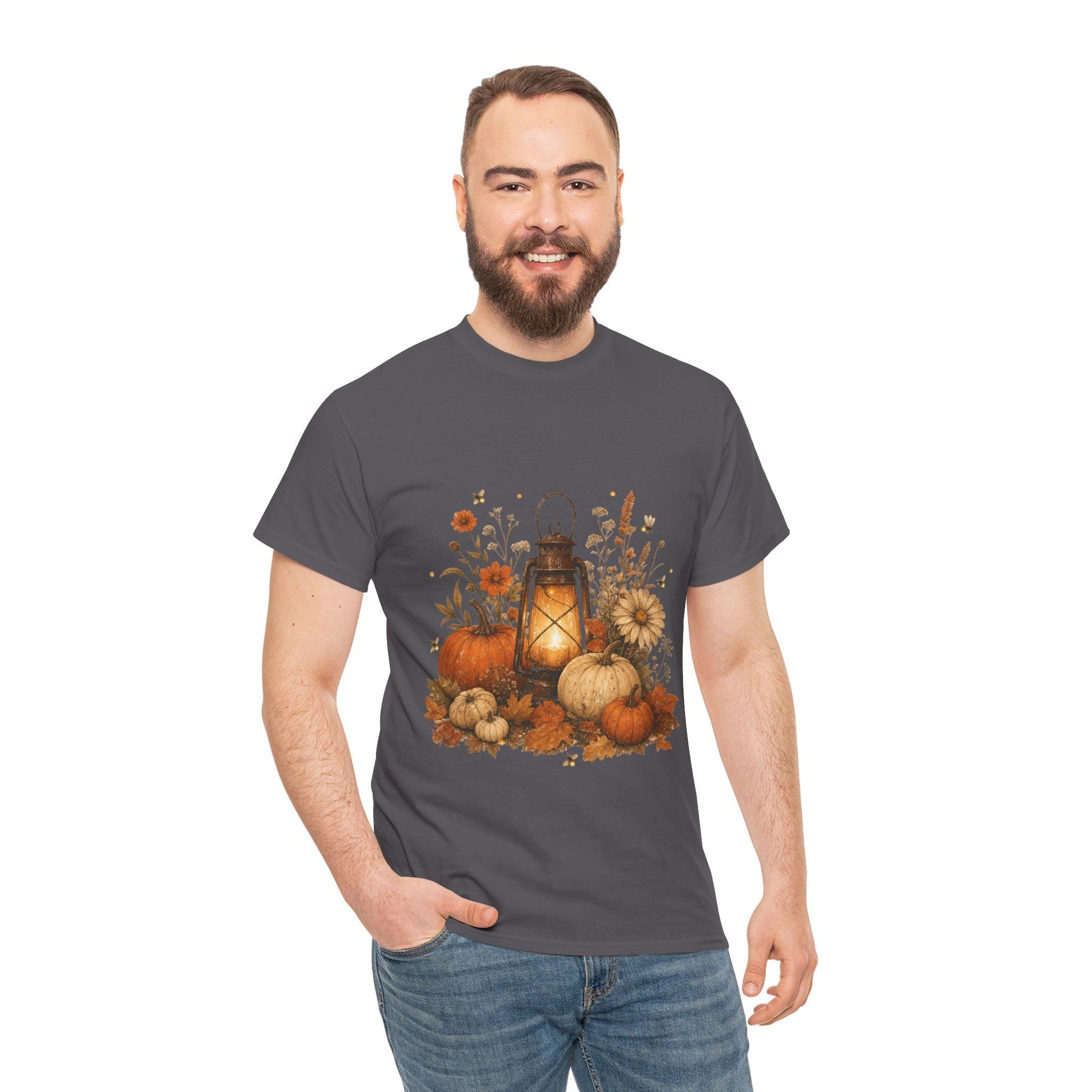Autumn Glow Shirt | Vintage Fall T-Shirt | Cozy Cottagecore Halloween Gift Tee | Autumn Gift
