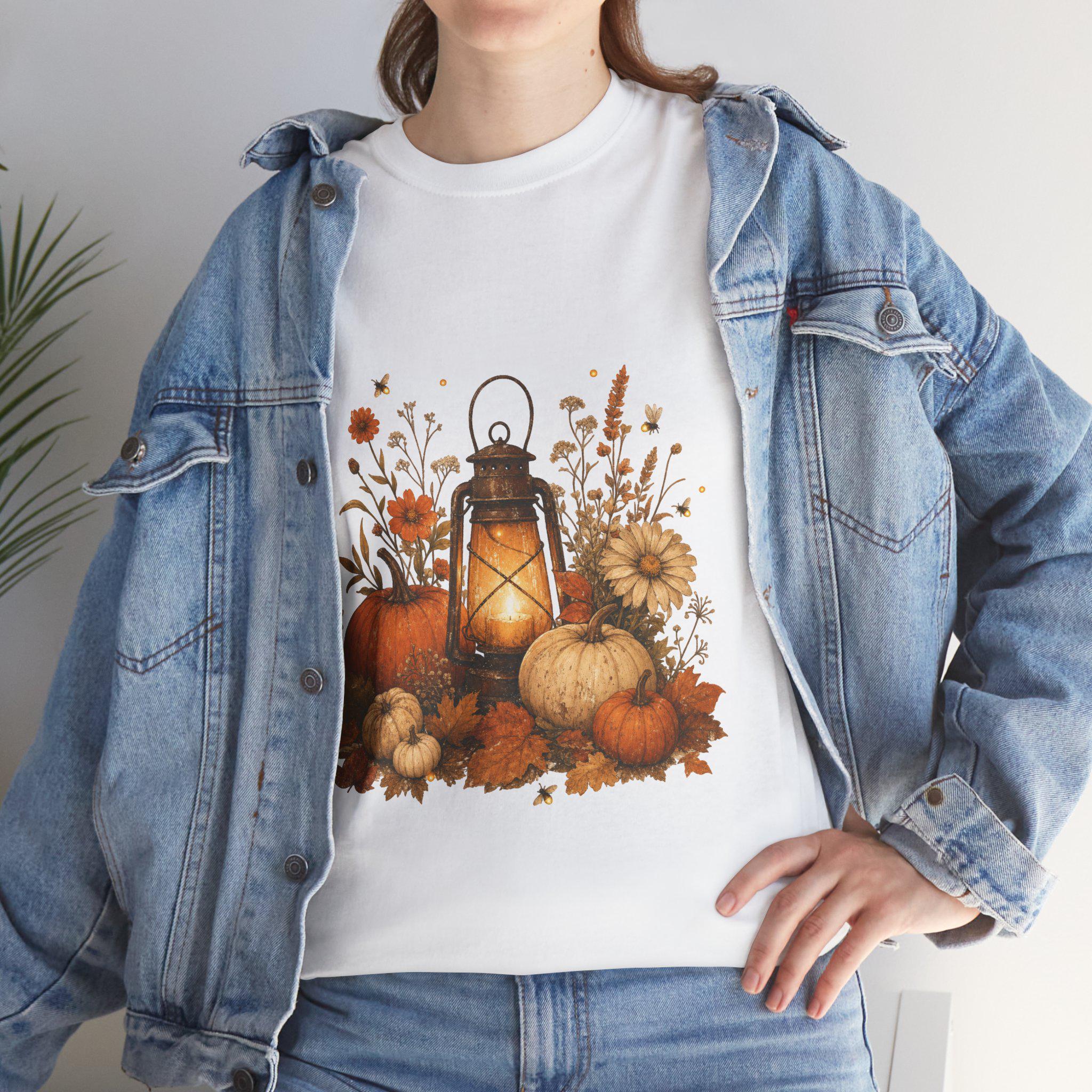 Autumn Glow Shirt | Vintage Fall T-Shirt | Cozy Cottagecore Halloween Gift Tee | Autumn Gift