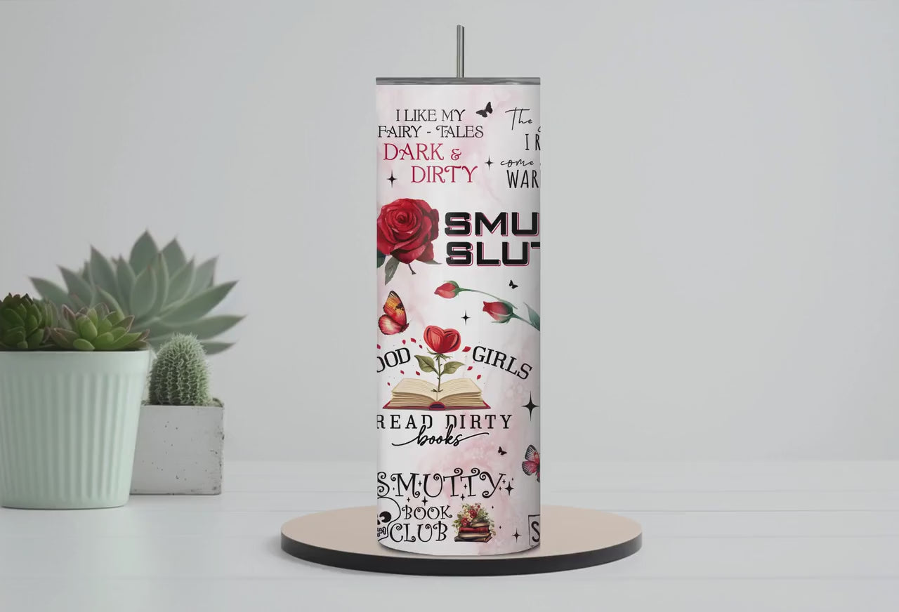 Good Girls Read Dirty Books |Dark Romance Gift for Her | 20oz, Skinny Tumbler